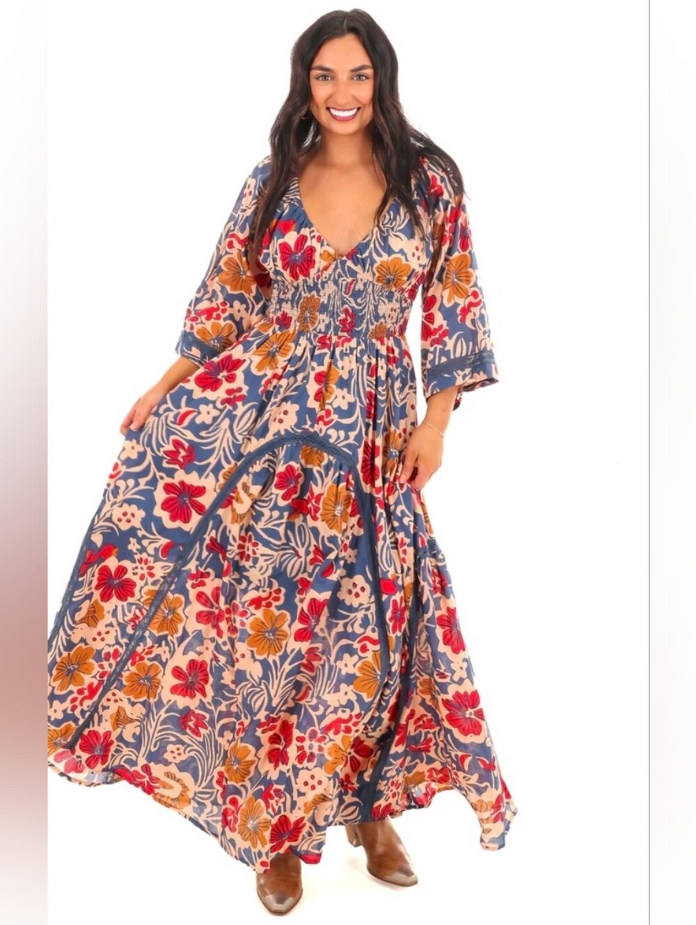 Free People Size XS-S Printed Dixie Maxi Dress - Picture 3 of 15